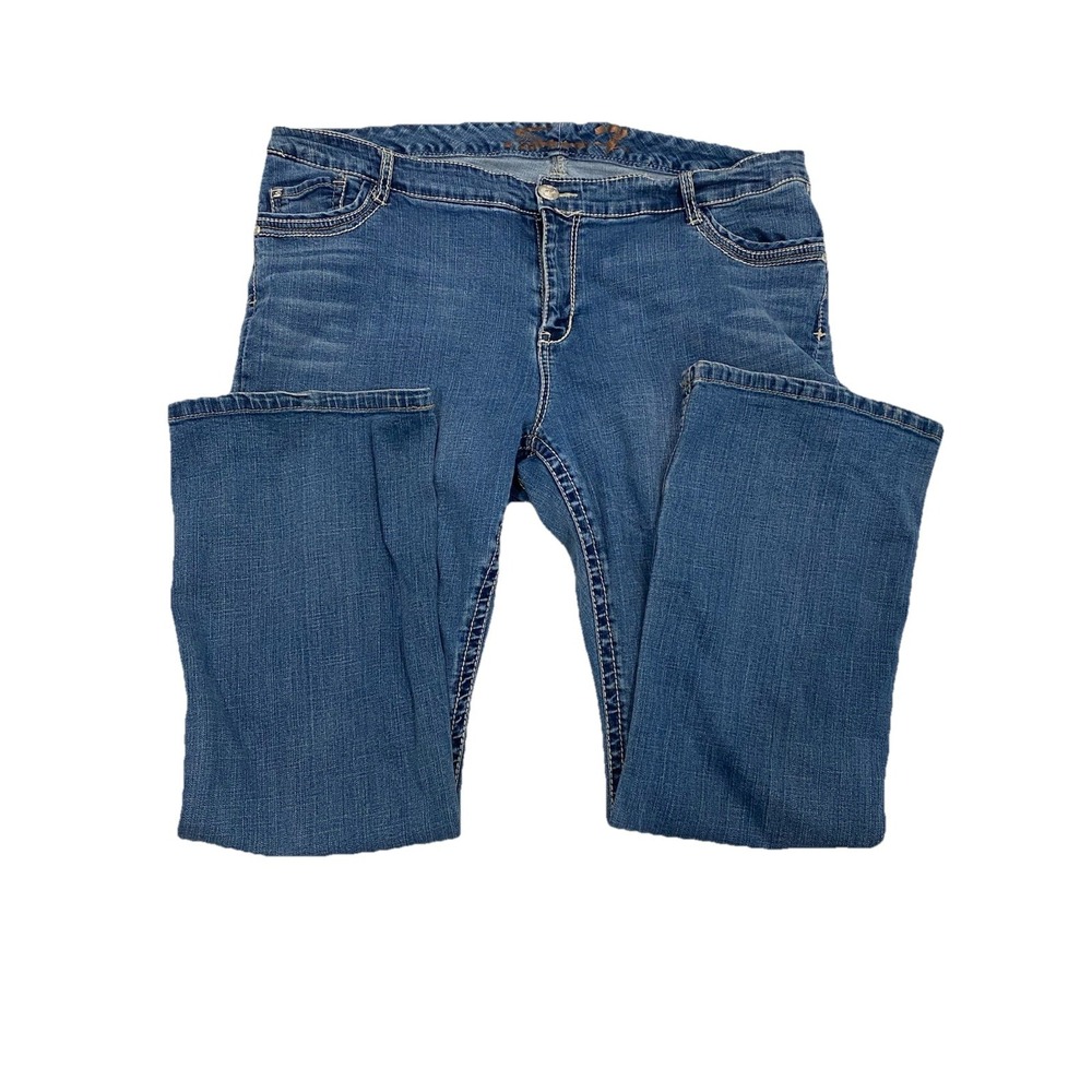 Seven7 Jeans Womens Size 24 Blue Denim Bootcut Stretch